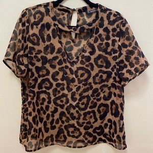 Leopard Print Blouse